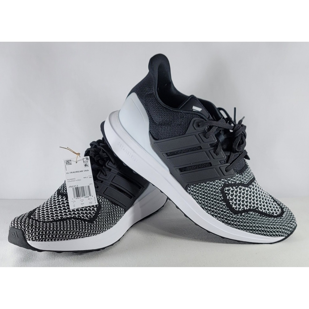 Adidas Mens Ultradream DNA Black/White Running Shoes Sneakers Size 12 New In Box